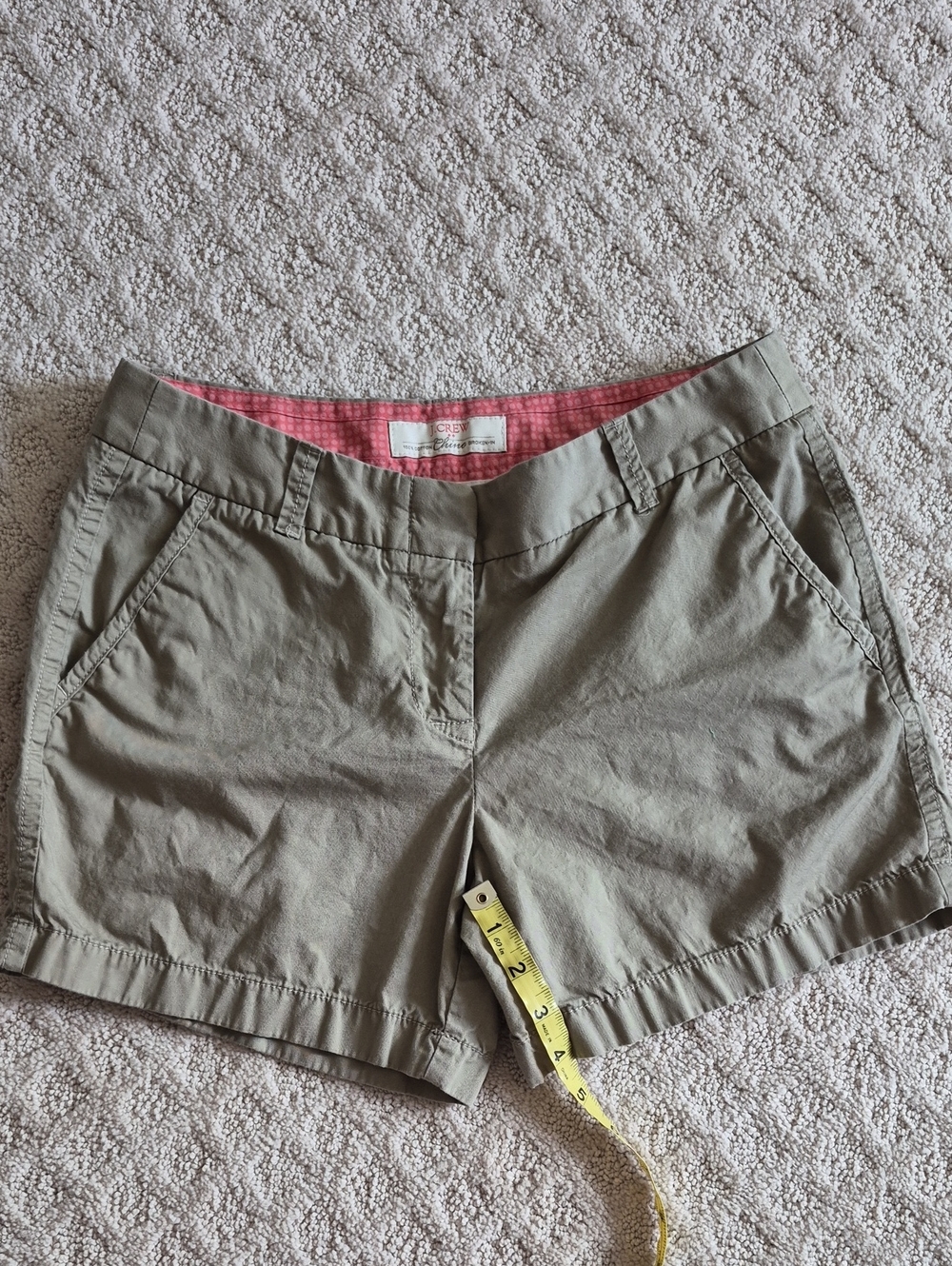 J. Crew Khaki Women's Chino 4" Shorts